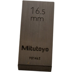 Mitutoyo 981463 16.5mm Rectangular Steel Gage Block Inspection