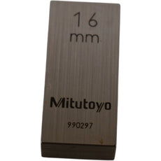 Mitutoyo 990297 16mm Rectangular Steel Gage Block Inspection