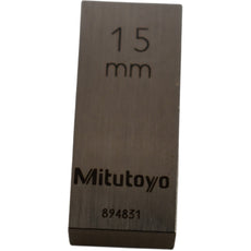 Mitutoyo 894831 15mm Rectangular Steel Gage Block Inspection