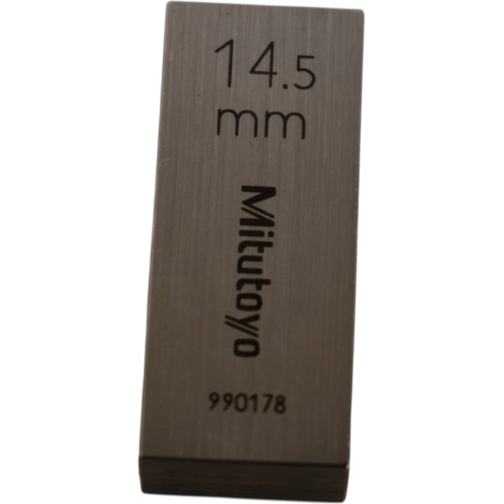 Mitutoyo 990178 14.5mm Rectangular Steel Gage Block Inspection