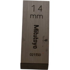 Mitutoyo 021350 14mm Rectangular Steel Gage Block Inspection