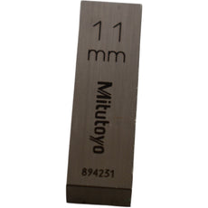 Mitutoyo 894231 11mm Rectangular Steel Gage Block Inspection