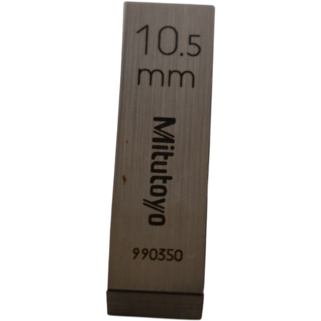 Mitutoyo 990350 10.5mm Rectangular Steel Gage Block Inspection