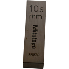 Mitutoyo 990350 10.5mm Rectangular Steel Gage Block Inspection