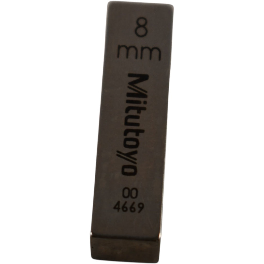 Mitutoyo 004669 8mm Rectangular Steel Gage Block Inspection