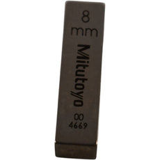 Mitutoyo 004669 8mm Rectangular Steel Gage Block Inspection