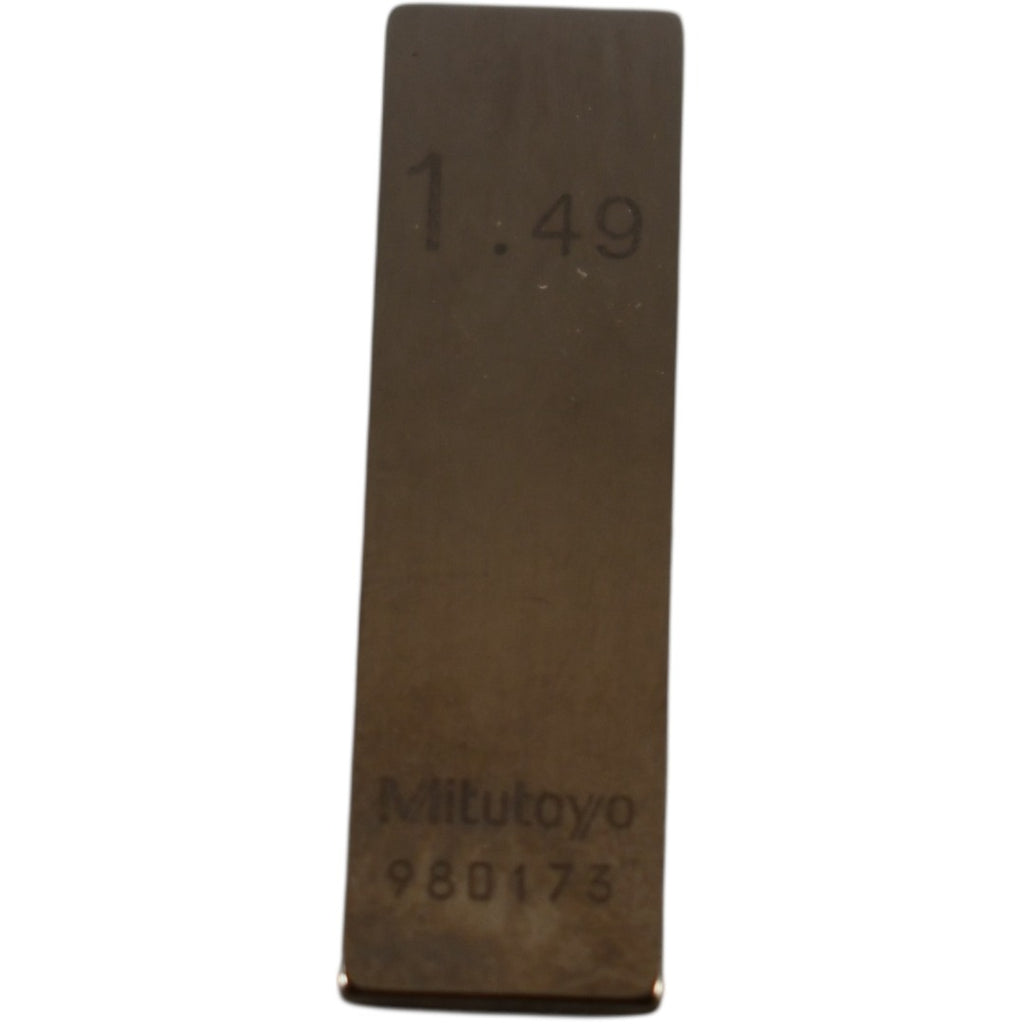 Mitutoyo 980173 1.49mm Rectangular Steel Gage Block Inspection
