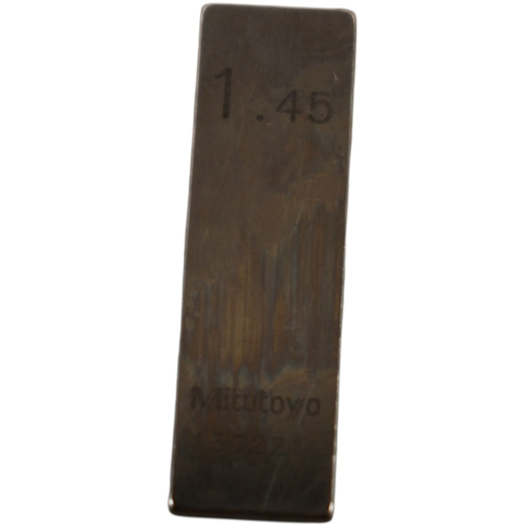 Mitutoyo 130221 1.45mm Rectangular Steel Gage Block Inspection