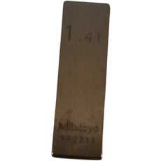 Mitutoyo 990211 1.41mm Rectangular Steel Gage Block Inspection