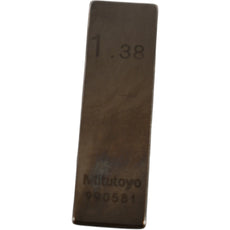 Mitutoyo 990581 1.38mm Rectangular Steel Gage Block Inspection