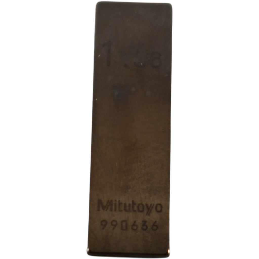Mitutoyo 990636 1.36mm Rectangular Steel Gage Block Inspection