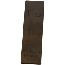 Mitutoyo 1.32mm Rectangular Steel Gage Block Inspection