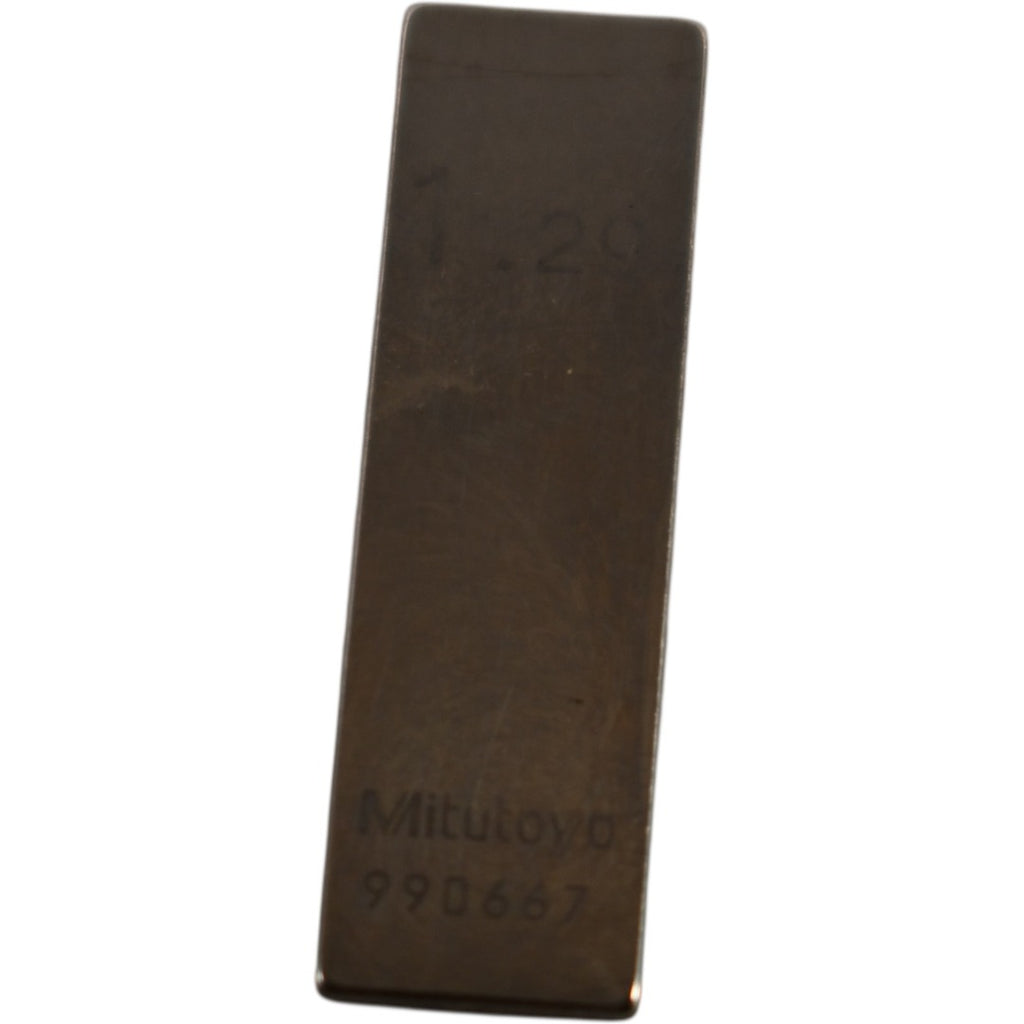 Mitutoyo 1.29mm Rectangular Steel Gage Block Inspection
