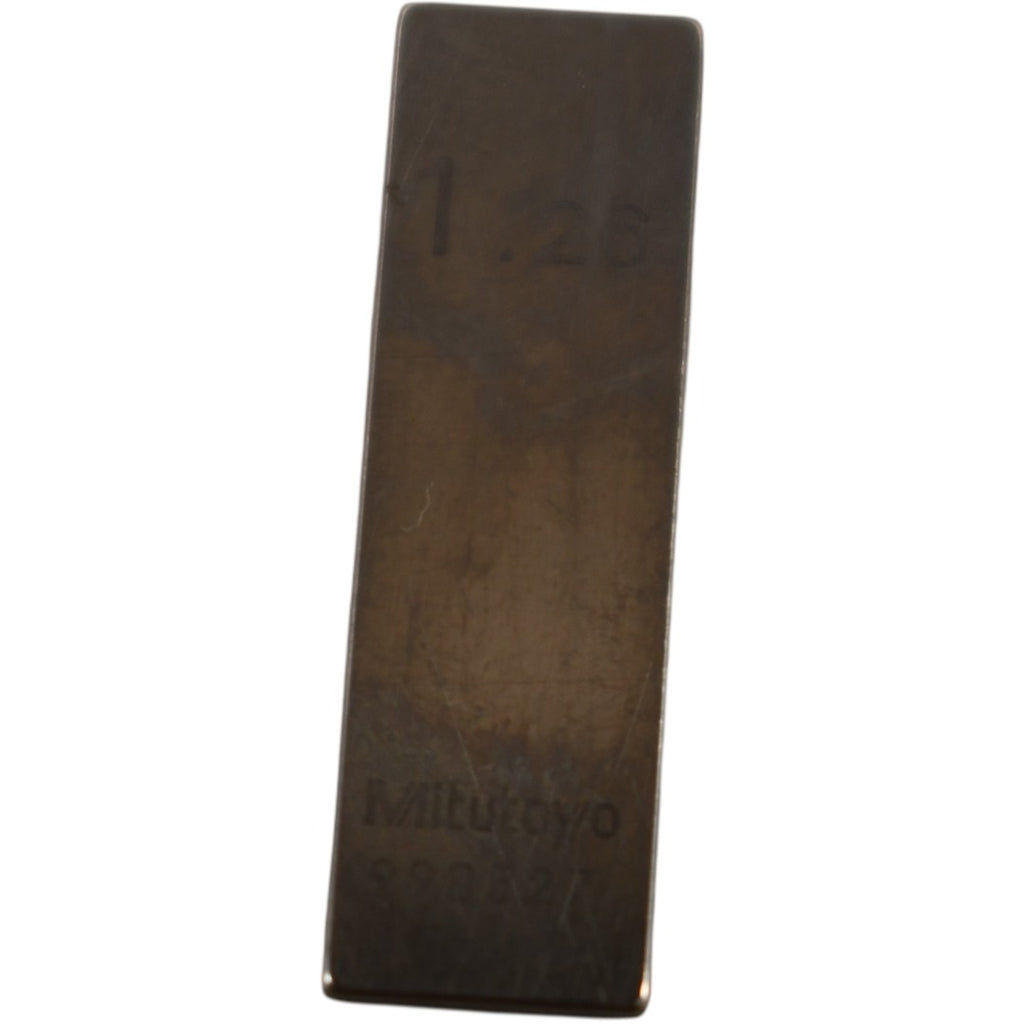 Mitutoyo 1.26mm Rectangular Steel Gage Block Inspection