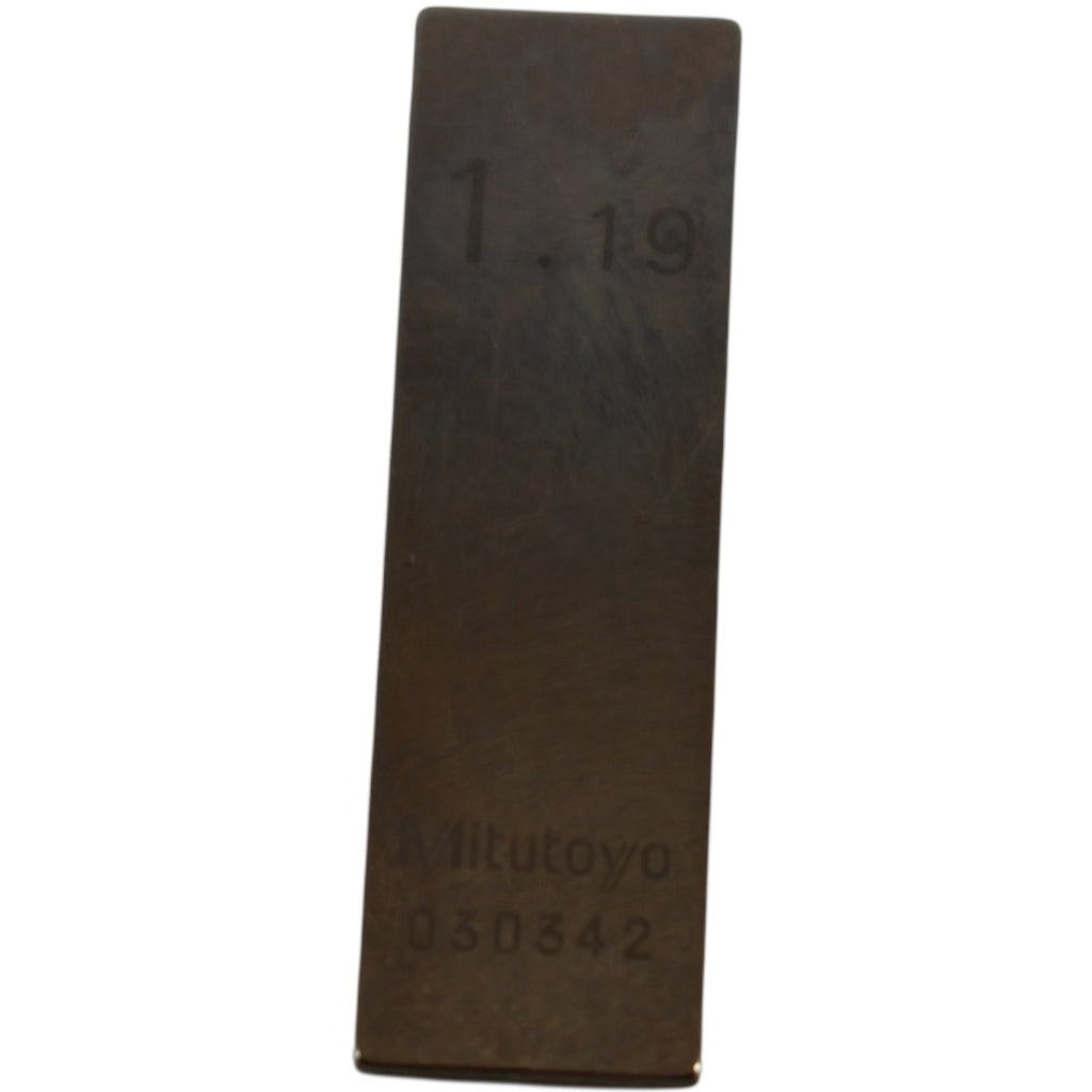 Mitutoyo 1.19mm Rectangular Steel Gage Block Inspection