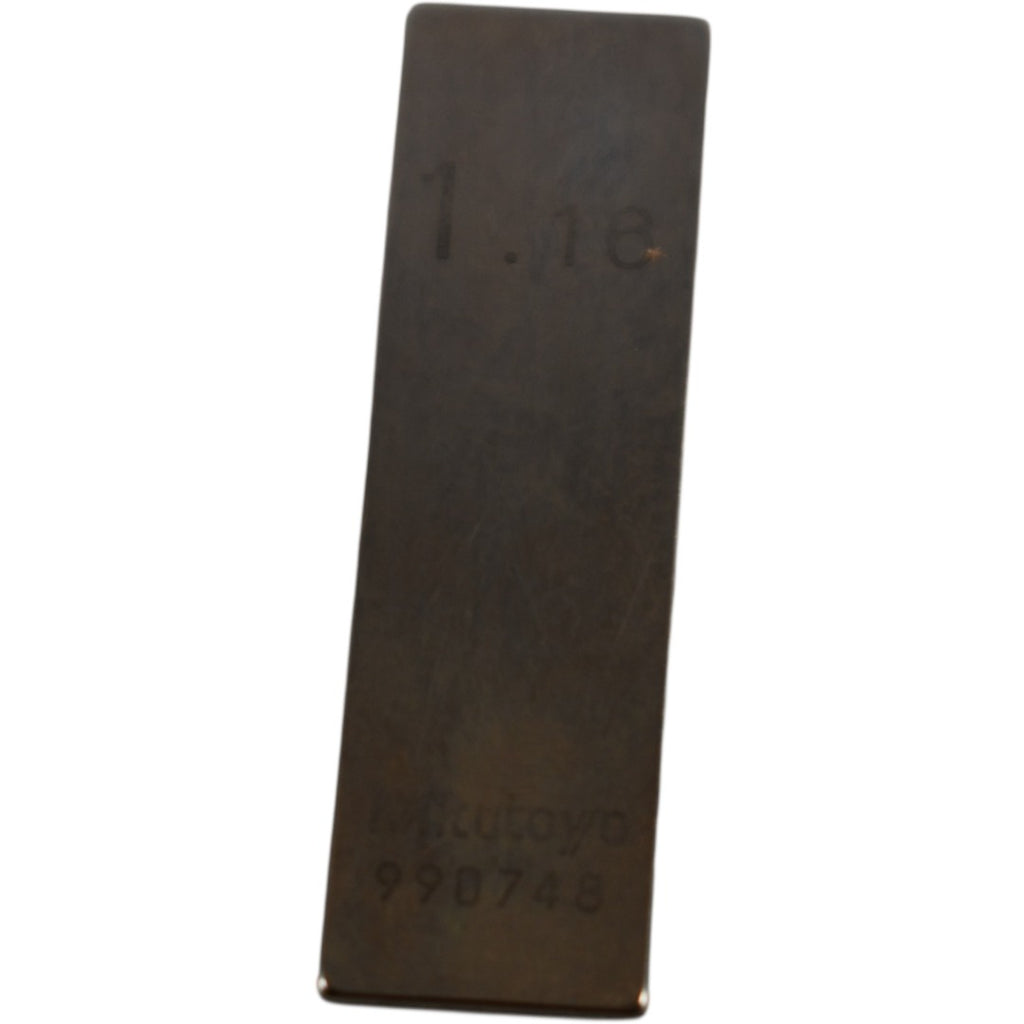 Mitutoyo 1.16mm Rectangular Steel Gage Block Inspection