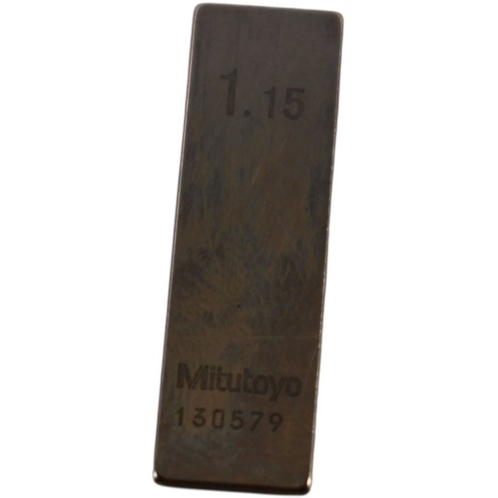 Mitutoyo 1.15mm Rectangular Steel Gage Block Inspection