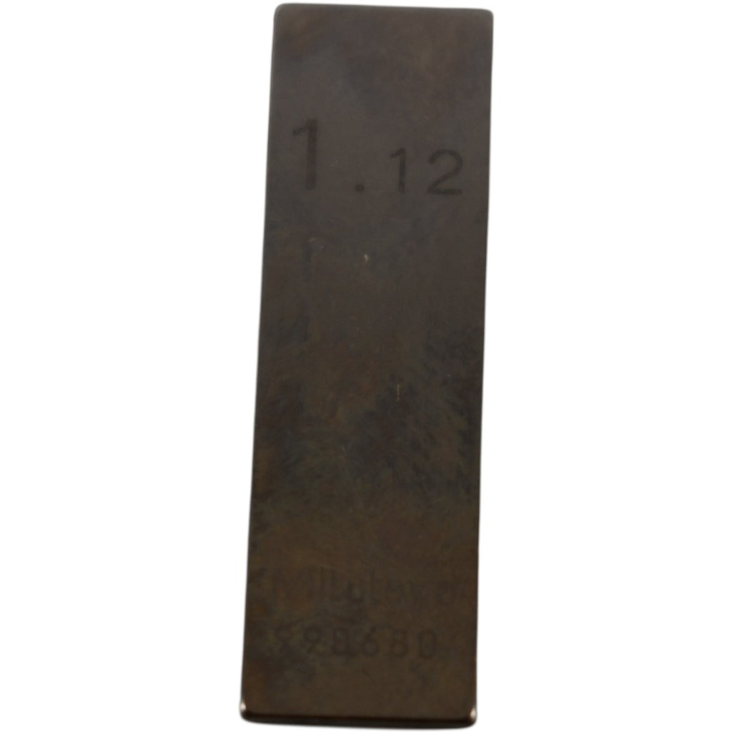 Mitutoyo 1.12mm Rectangular Steel Gage Block Inspection