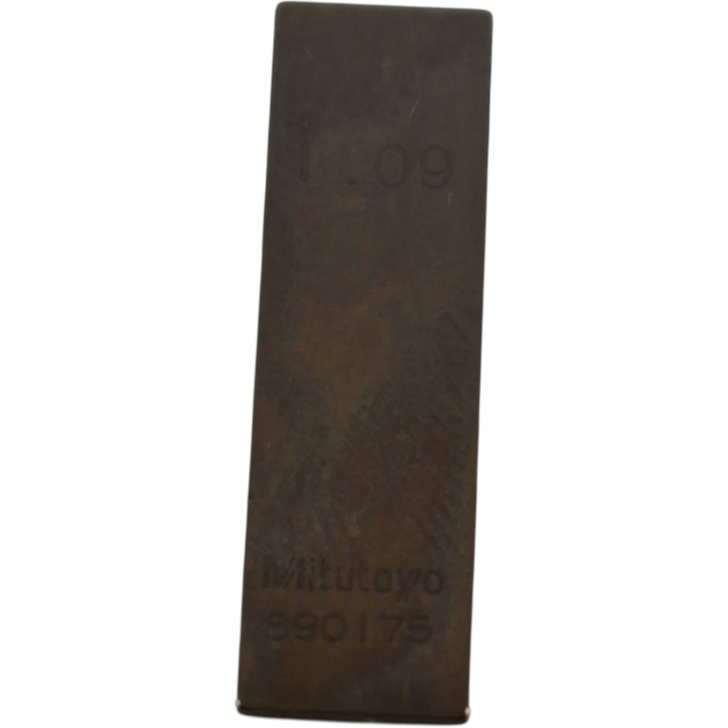 Mitutoyo 1.09mm Rectangular Steel Gage Block Inspection