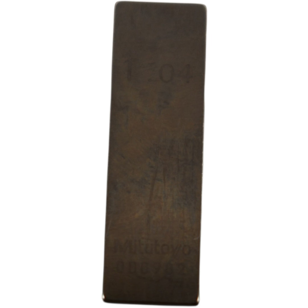 Mitutoyo 1.04mm Rectangular Steel Gage Block Inspection