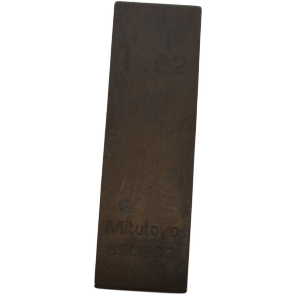Mitutoyo 1.02mm Rectangular Steel Gage Block Inspection
