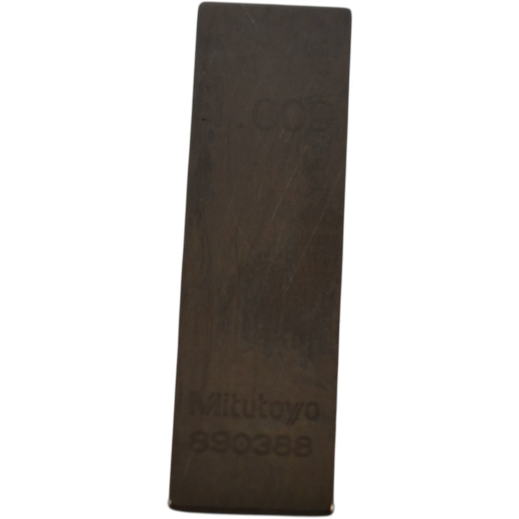 Mitutoyo 1.009mm Rectangular Steel Gage Block Inspection