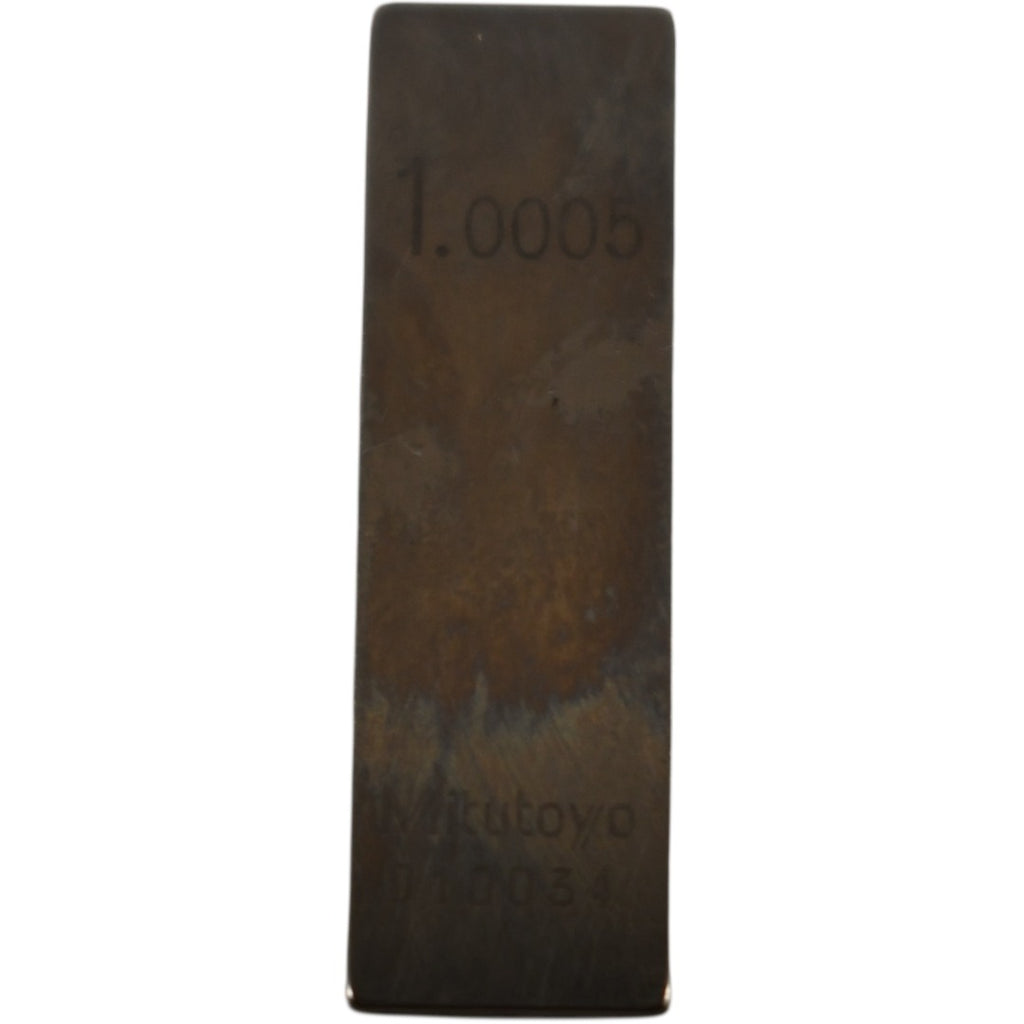 Mitutoyo 1.0005mm Rectangular Steel Gage Block Inspection
