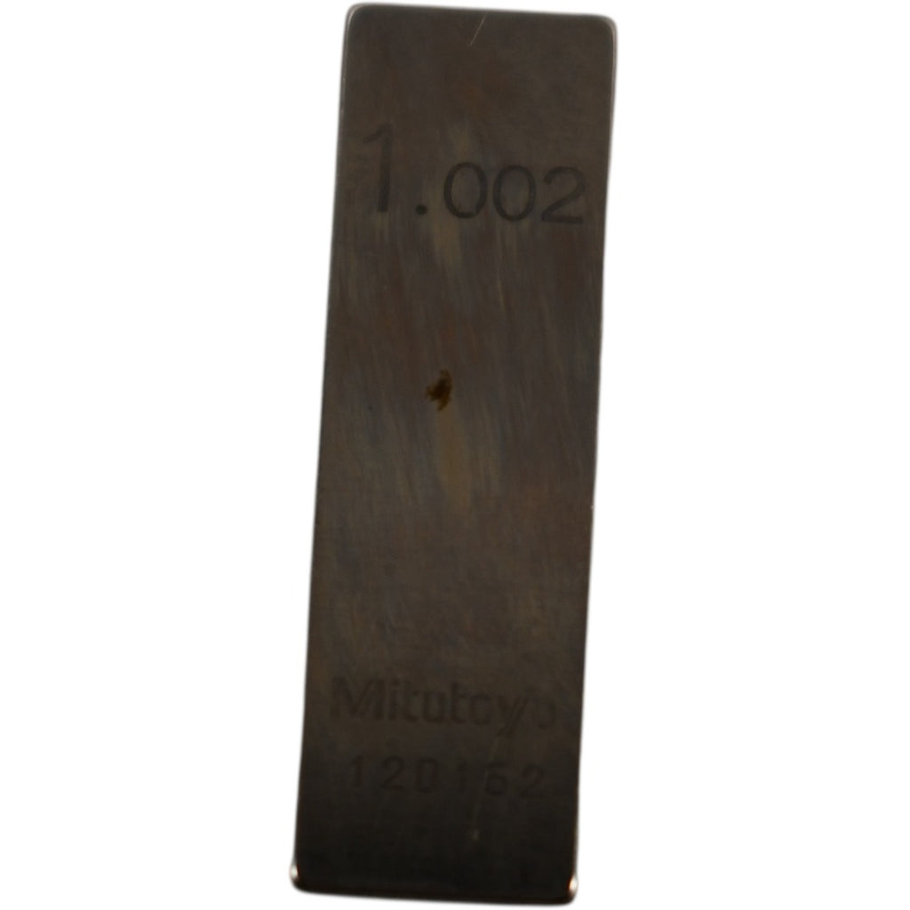 Mitutoyo 1.002mm Rectangular Steel Gage Block Inspection