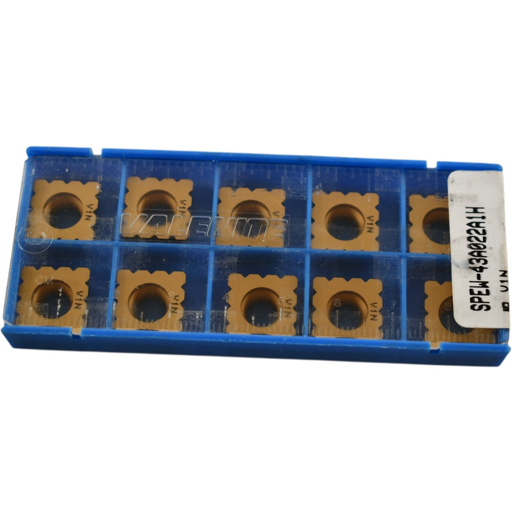 NEW Pack of 10 Valenite SPEW-43A022A1H V1N Carbide Inserts Milling