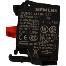 NEW Siemens 3SU1400-1AA10-1CA0 Contact Module 1NC Screw Terminal