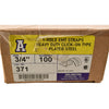NEW 84x Arlington 371 3/4'' Heavy Duty 1-Hole EMT Steel Straps Click-On