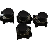NEW 4x 40mm Momentary Black Push Button Switches
