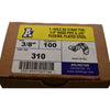 NEW 100x Arlington 310 3/8'' 1-Hole Steel AC/MC Cable Strap