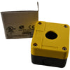 NEW EEC R-1PBPY 22mm Yellow Flush Pushbutton 1NO 1NC 10A 600VAC