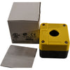 NEW EEC R-1PBPY 22mm Yellow Flush Pushbutton 1NO 1NC 10A 600VAC