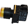 NEW DECA A20L-MF2E10Q4Y 22mm Yellow Momentary LED Pushbutton 24V 1NO