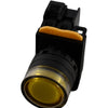 NEW DECA A20L-MF2E10Q4Y 22mm Yellow Momentary LED Pushbutton 24V 1NO