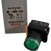 NEW DECA A20L-MF2E10Q4G 22mm Green Momentary LED Pushbutton 24V 1NO