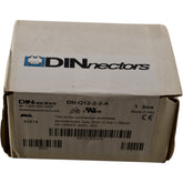 NEW 25x DINnectors DN-Q12-2-2-A Screwless Terminal Block 24-12AWG