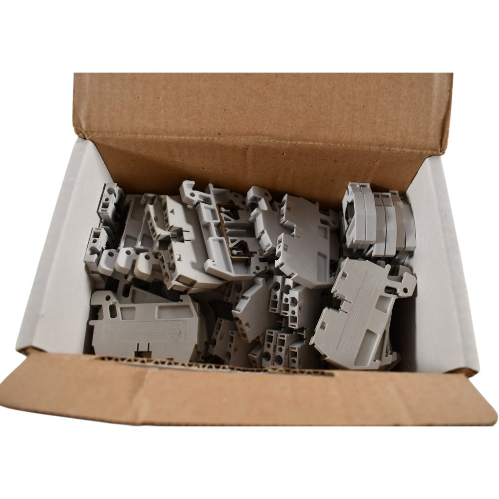 NEW 50x DINnectors DN-Q12-A Screwless Terminal Block 24-12AWG 20A Gray