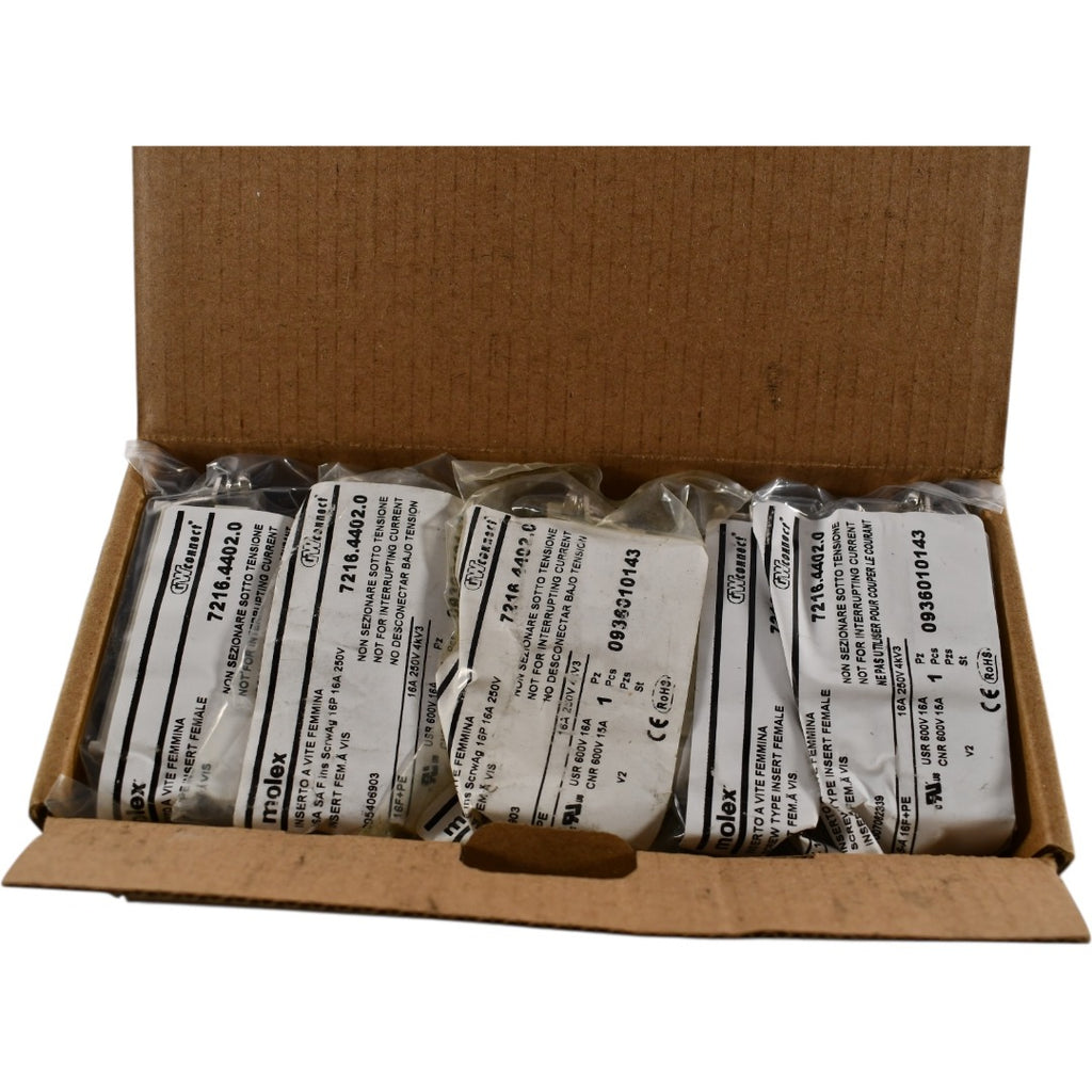 Pack of 10 NEW Molex 0936010143 GWconnect Female Screw Terminal Inserts 16P