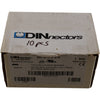NEW 10x DINnectors DN-Q12-2-2-A Screwless Terminal Block 24-12AWG
