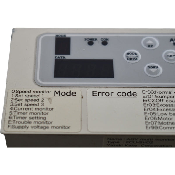 Yazaki Kako FCU-SV02 Creform AGV Multi Monitor Control HMI Display Mod ...