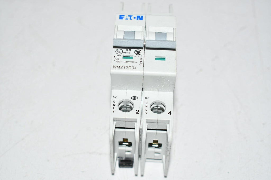 Eaton Cutler Hammer WMZT2C04 CIRCUIT BREAKER, TYPE WMZT,10KA,2 POLE,4A,C CURVE