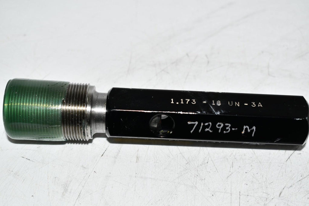 Johnson Gage 1.173-18 UN-3A Setting Plug Thread Plug Gage GO pd 1.1349
