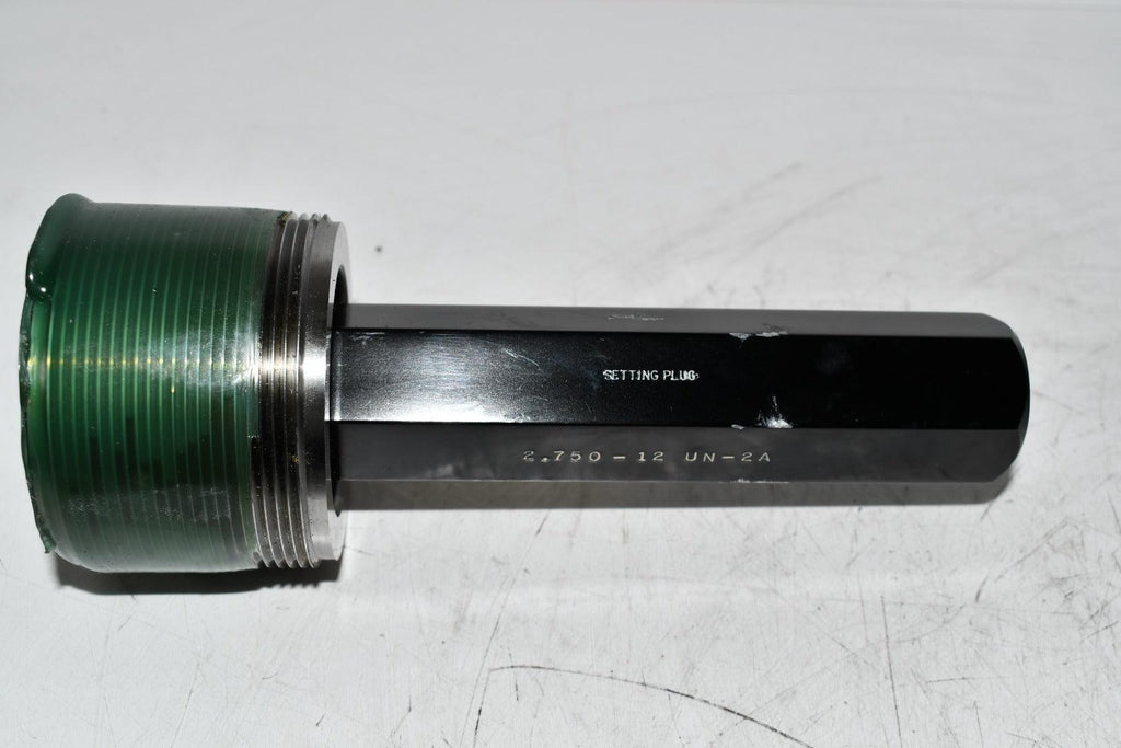 Johnson Gage 2.750-12 UN-2A Setting Plug Thread Plug Gage MEAN pd 2.6909