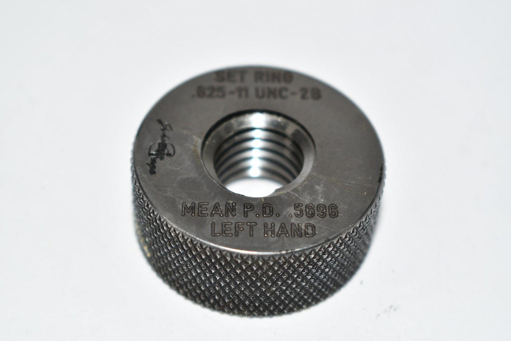 Johnson Gage .625-11 UNC-2B Set Ring Thread Ring Gage MEAN pd .5696
