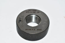 Johnson Gage .875-14 UNF-2B Set Ring Thread Ring Gage MEAN pd .8321