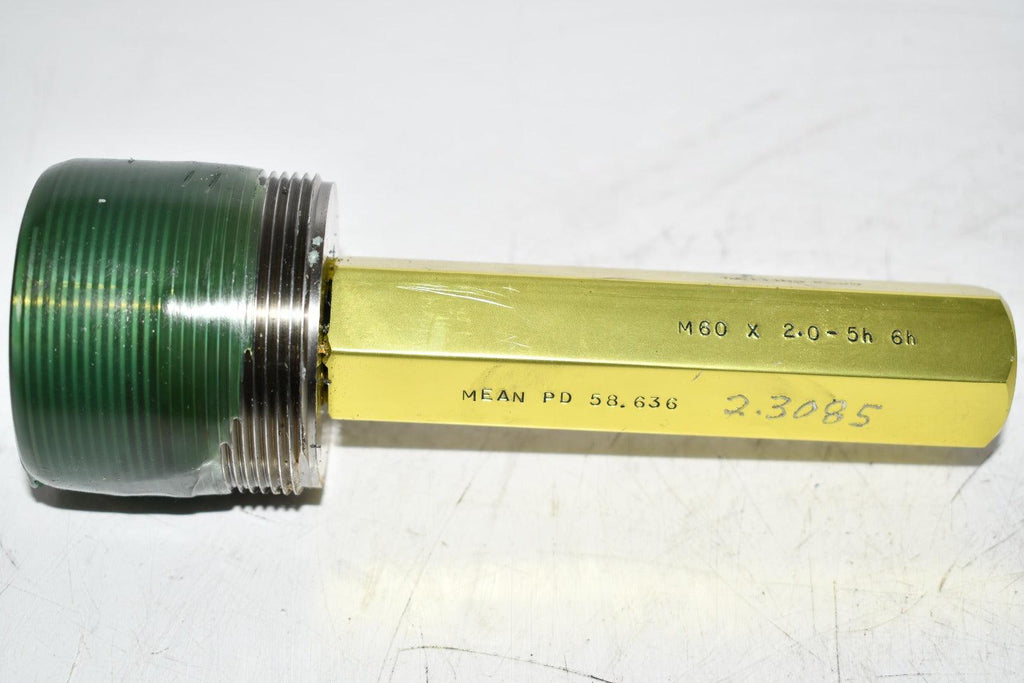 Johnson Gage M60 x 2.0-5h 6h Setting Plug Thread Plug Gage MEAN pd 58.636