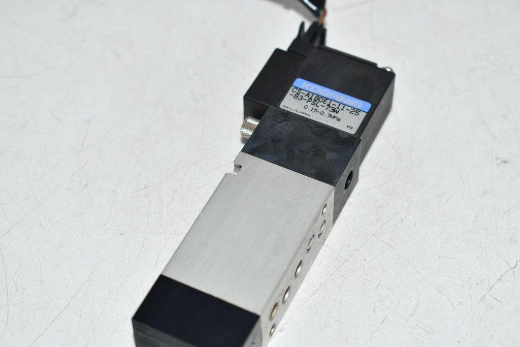 KOGANEI CS-A180E1-11-25-83-PSL-73W SOLENOID VALVE 12VDC 0.15-0.7 MPa
